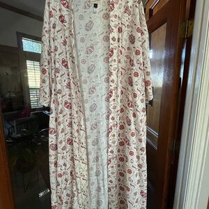 Floral Long Kimono Cardigan